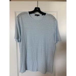 Vince Linen Short Sleeve Crew